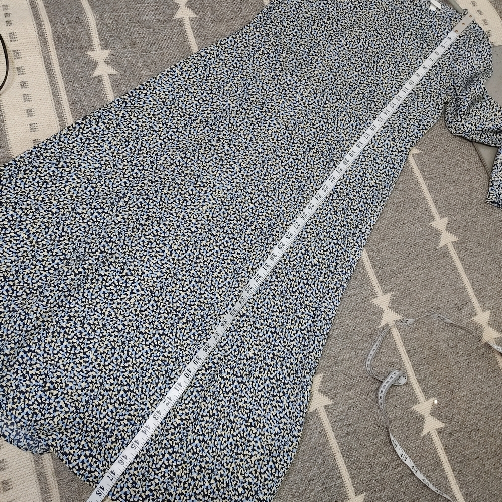 H&M patterned tie back midi dress S - Picture 13 of 13